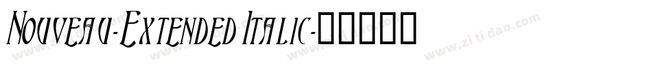 Nouveau-Extended Italic字体转换